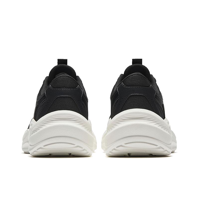 Anta Millennial Generation Slip Resistant, Abrasion Resistant, Breathable Low Top Casual Shoes Men's Black White 912538826-5