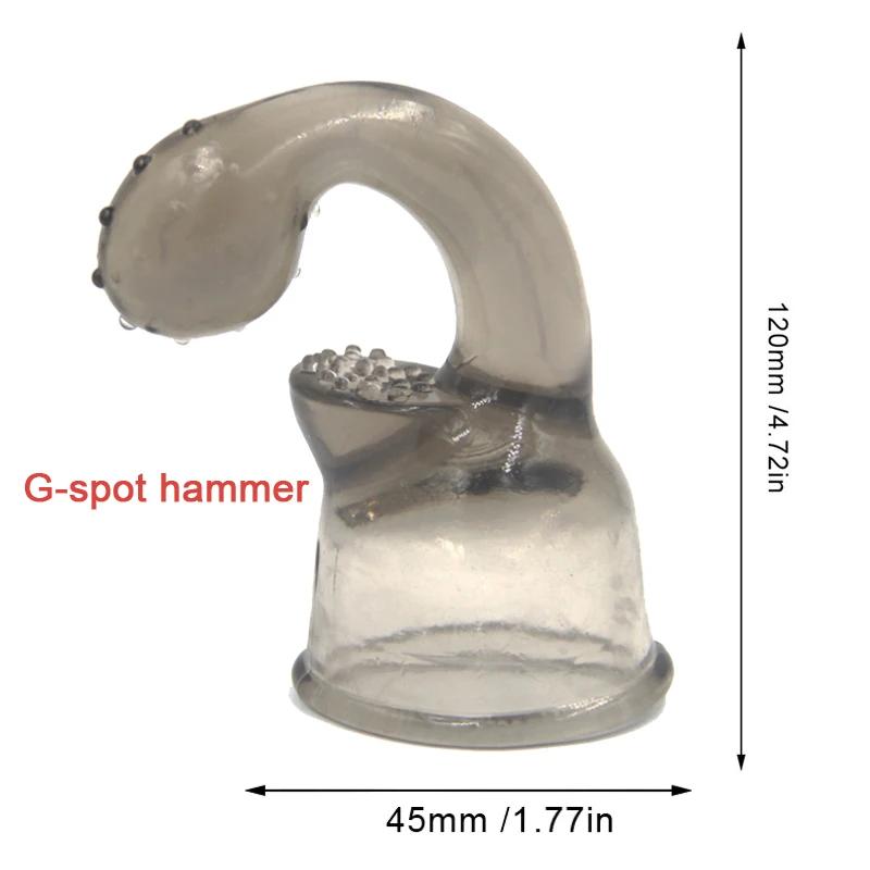 G-Punkt Stimulieren Vibrator Kopfhülle Erotisches Zubehör AV Stab Kopfkappe Magic Wand Aufsatz Erwachsenen Sexspielzeug für Frauen Massagegerät