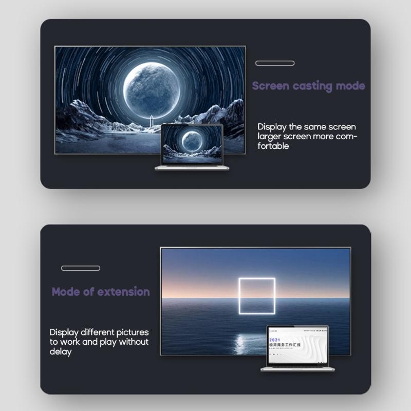 Adjustable HDMI-compatible Male to Female Adapter 180-Degree U-Turn Connector for TV Laptop Enhanced Viewing Experience