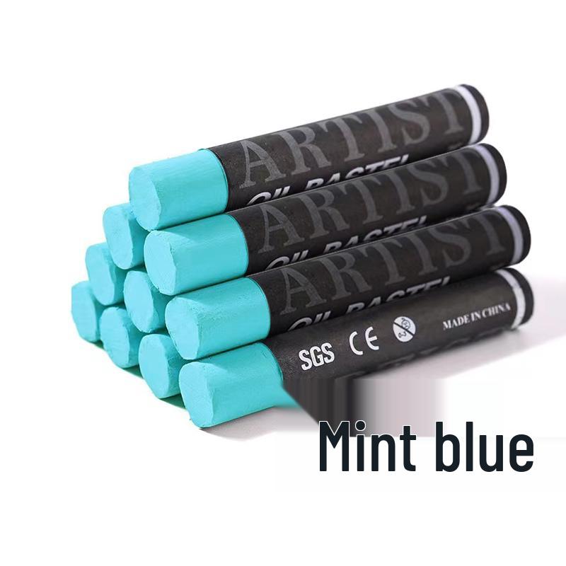 Supermjuk enfärgad oljepastellpinne - Vit, Svart eller Grå