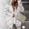 Women's explosive temperament winter hooded clothes cardigan jacket new