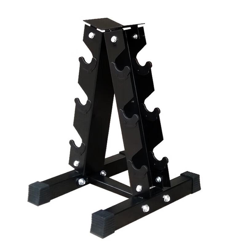 Zhou Xiang Rubber Hex Dumbbell Set with Storage Rack