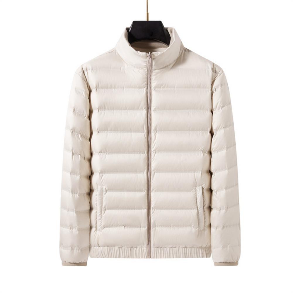 Light down jacket men's 2025 autumn and winter warm new three-proof ribs jacket women's jacket down liner