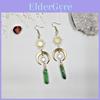 Quartz Crystal Moon And Sun Earrings In Alloy With Electroplated Finish For Stylish Men And Women