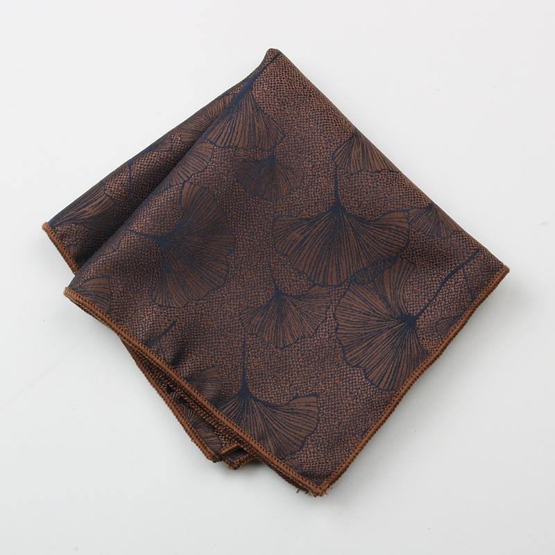 2024 Dress Business Wedding Suit Pocket Small Silk Square Towel Striped Breast Towel Handkerchief Banquet Gift Box