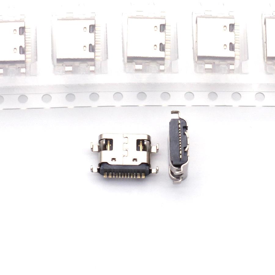 10-100PCS 12Pin Female USB Charging Port 12P Type C Socket Connector Type-C Plug For IFlytek Tablet For Lenovo TB-X605F/M