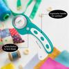 2025 Trend 45Mm Rotary Cutter For Fabric Rolling Fabric Cutter Crochet Edge Skip Blade Perforating With 8Pcs Rotary Blades 1Set