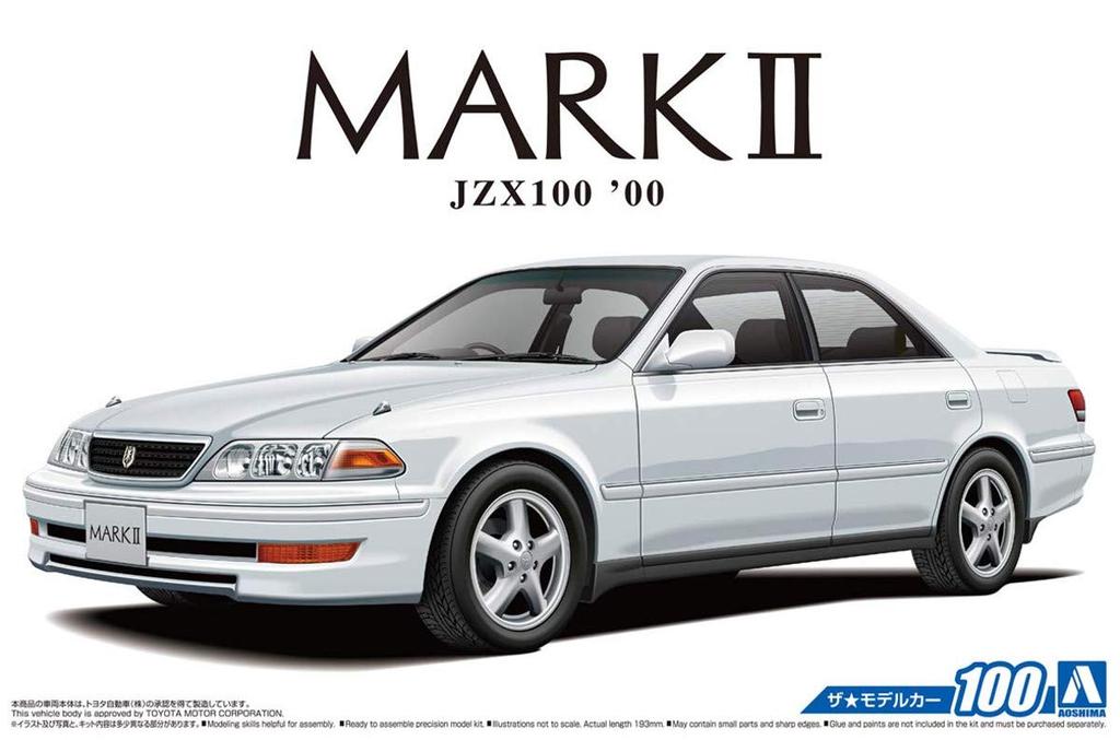 Aoshima Bunka Kyozai Das Modellauto 100 Toyota JZX100 Mark II Tourer V 2000 Plastikmodellbausatz Co., Ltd. (AOSHIMA) 1/24 Nr.