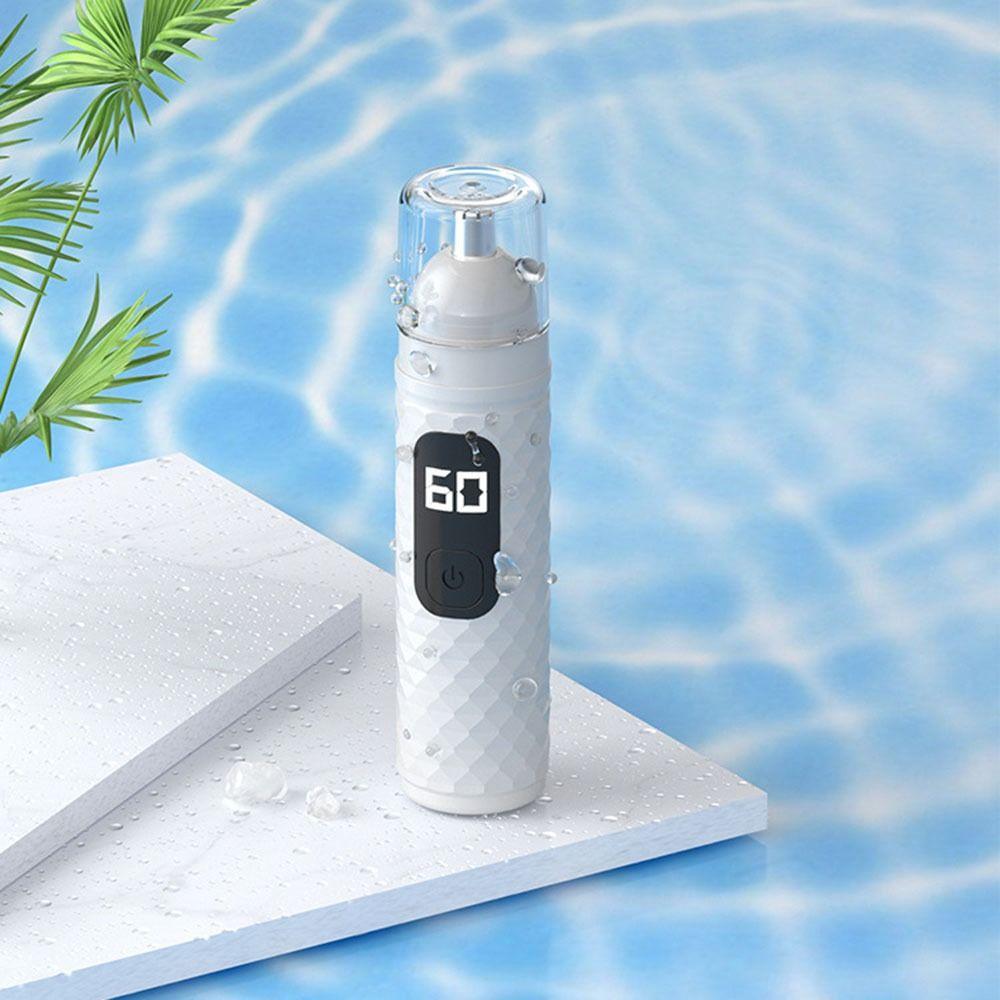 

Дисплей на батарейках Триммер для волос в носу Перезаряжаемый инструмент для чистки лица Удаление волос в носу для мужчин black-digital display