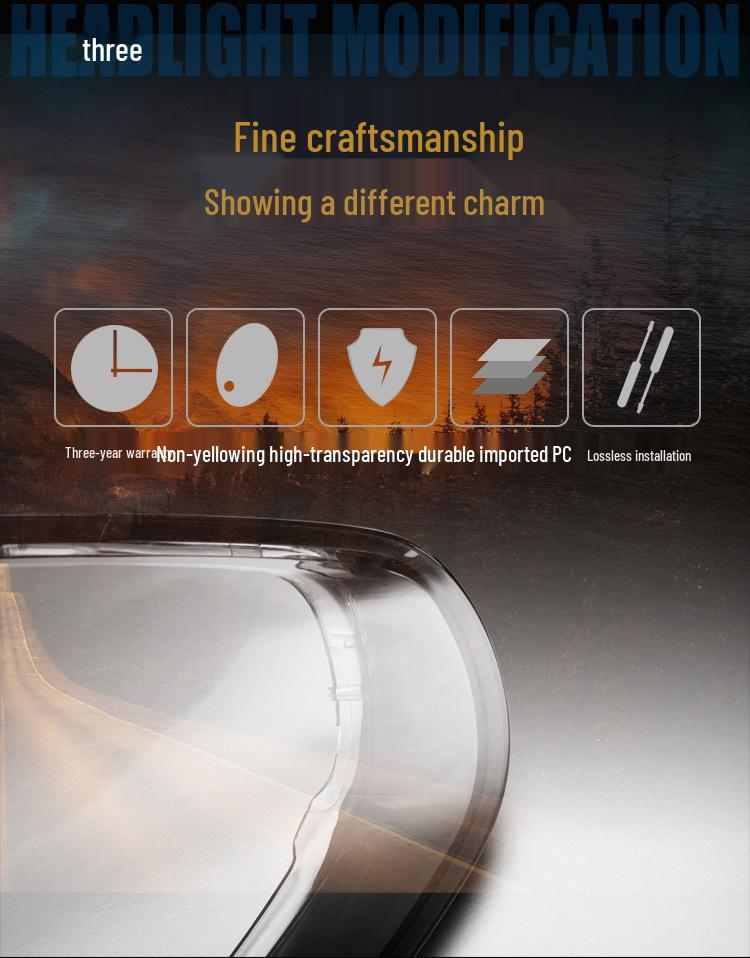 Fits Porsche Panamera 2014-2016 Headlight Transparent Lampshade Shell