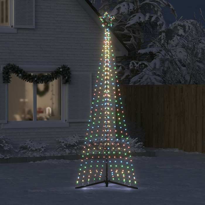 VidaXL Sapin de Noël à LED 495 LED colorées 300,5 cm, lumière de Noël, lumière de Noël LED, lumière de Noël extérieure, 4016439