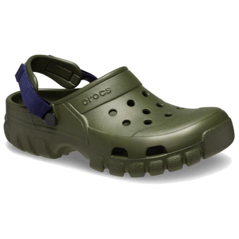 Crocs Polyester Casual Simple Hole Shoes Unisex Green