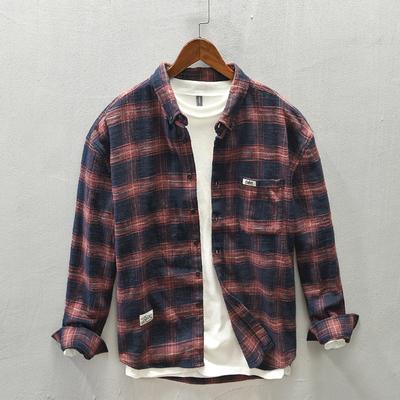 Men's Autumn New Plaid Casual Shirt Jacket