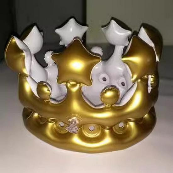 Inflatable Crown Toy for Kids - Birthday Gift, Costume Accessory, Creative Interactive Play