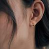 Verte [925 Silver] Deux.silver.208 / Bun Earring (gold)