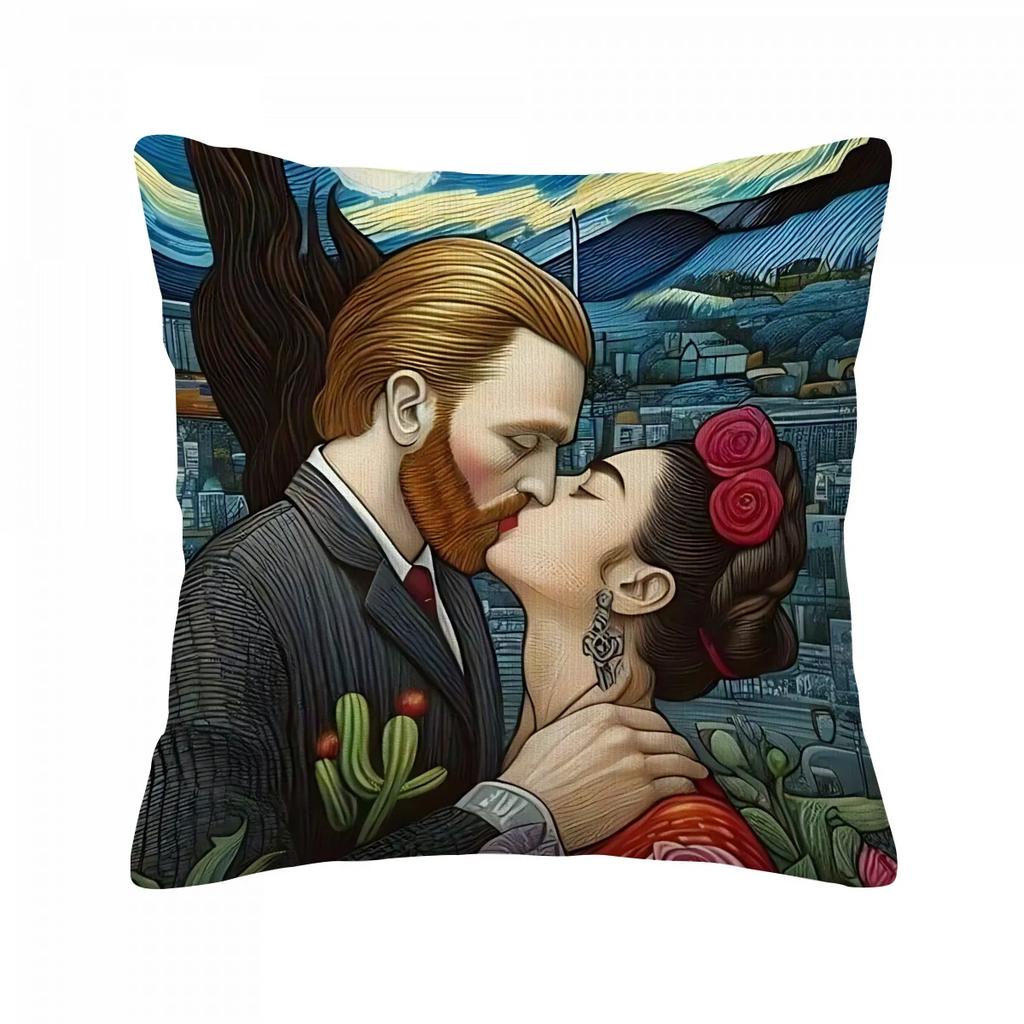 Frida Pillowcase Luxury Cushion Cover For Sofa Anime Personalized Gifts Home Decorations Living Room Decoration Sleeping Pillows