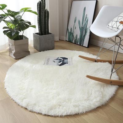 Tappeto Rotondo in Seta e Lana Cuscino per Sedia: Antiscivolo, Resistente allo Sporco, Facile da Pulire - Perfetto per Soggiorno, Camera da Letto o Yoga.