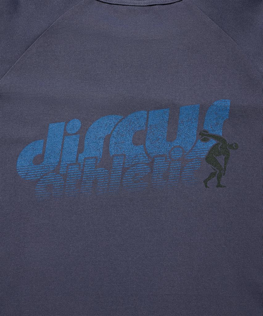 DISCUS ATHLETIC Raglan Logo Long Sleeve Pigment Blue