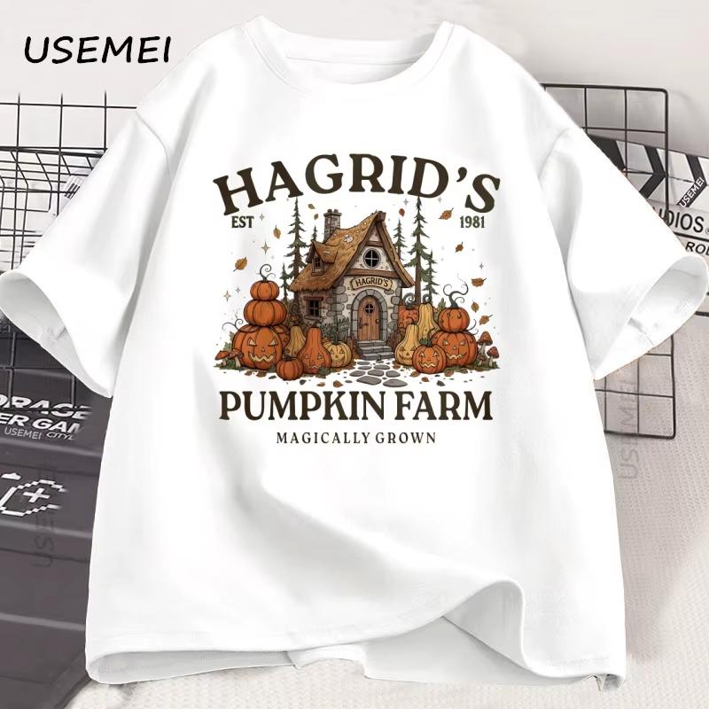 Fall Season Tshirt Autumn Pumpkin Retro Fall Vibes T Shirt Fall Girl Pumpkin Printed Tshirt Causal Cotton Short Sleeve Tees