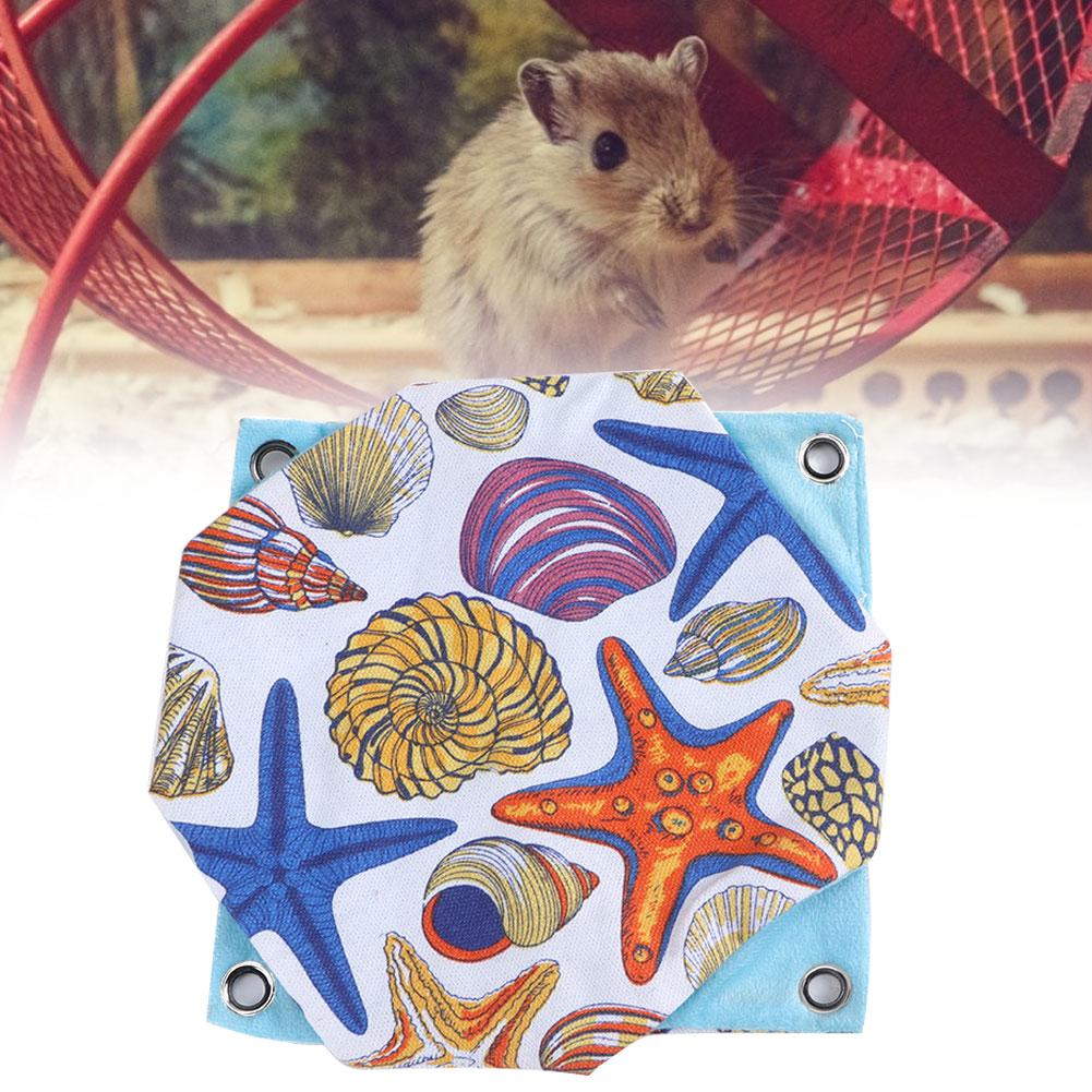 Double Layer Breathable Squirrel Hanging Bed Pet Hammocks for Hamster Guinea Pig(Type B )