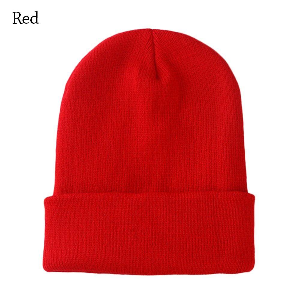 Thickened Beanie Caps Keep Warm Knitted Hat Casual Winter Hats  for Men Women