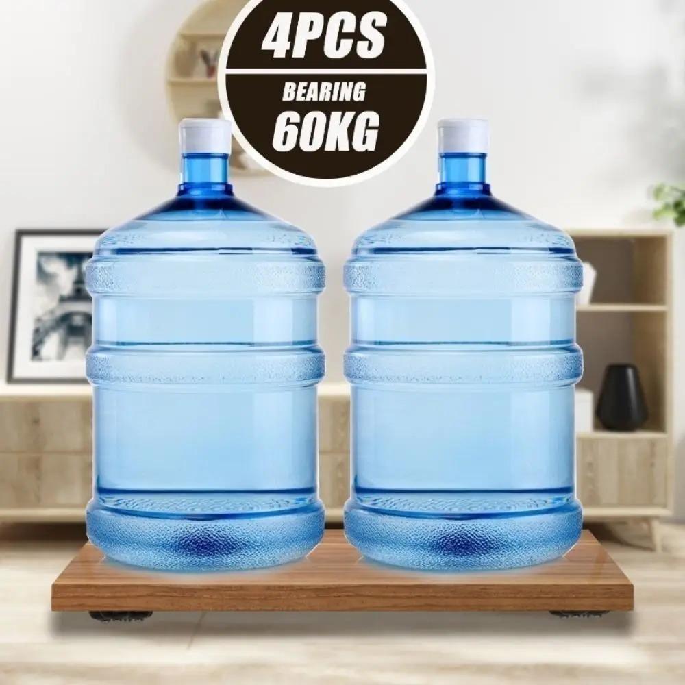 4Pcs Mute Furniture Casters Self Adhesive Universal Pulley Storage Box Roller for Storage Box