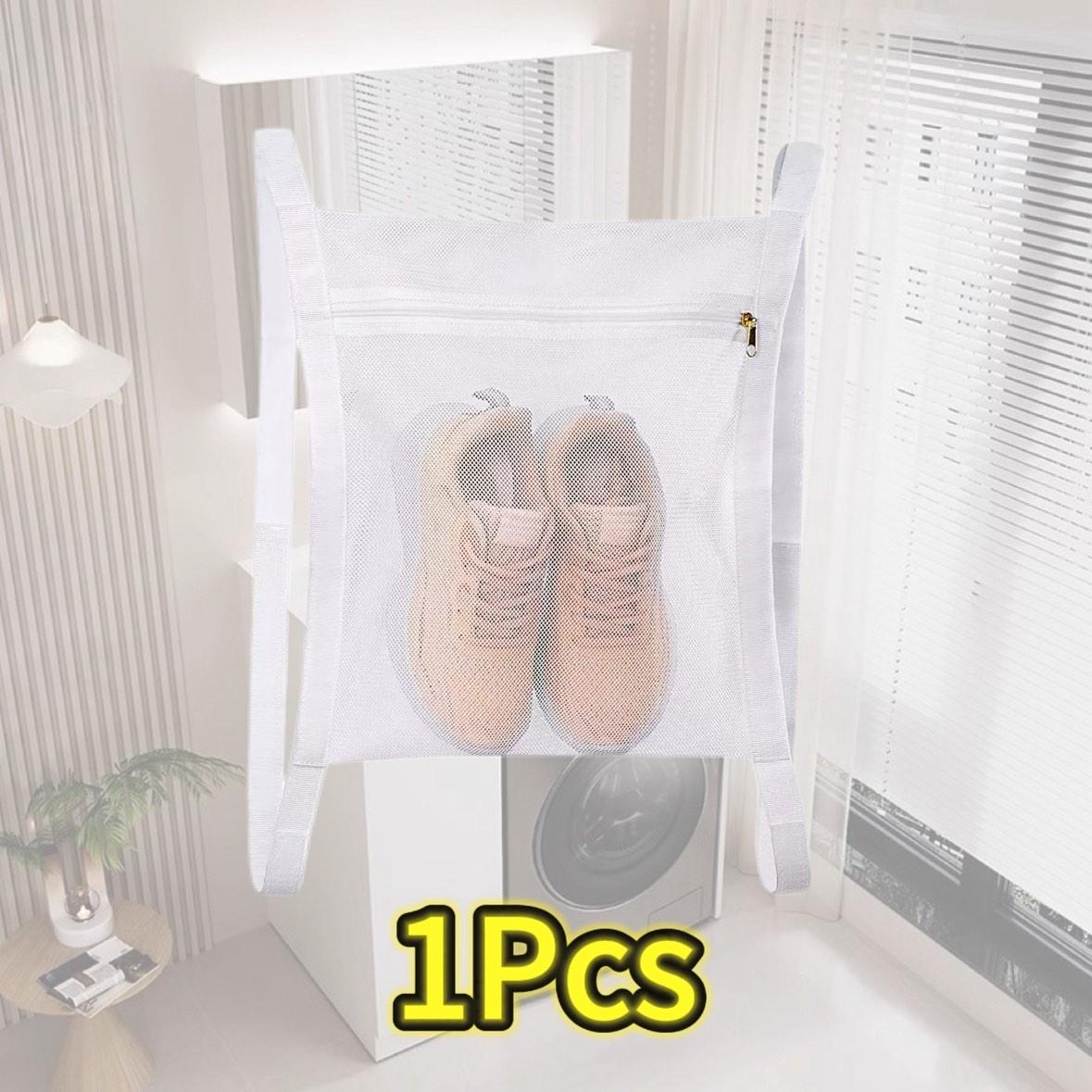 

1/3/5/10 шт. Мешок для стирки кроссовок, сетчатый мешок для стирки, портативные сетчатые мешки для стирки и сушки обуви, сетчатые мешки для обуви на дверь сушилки белый