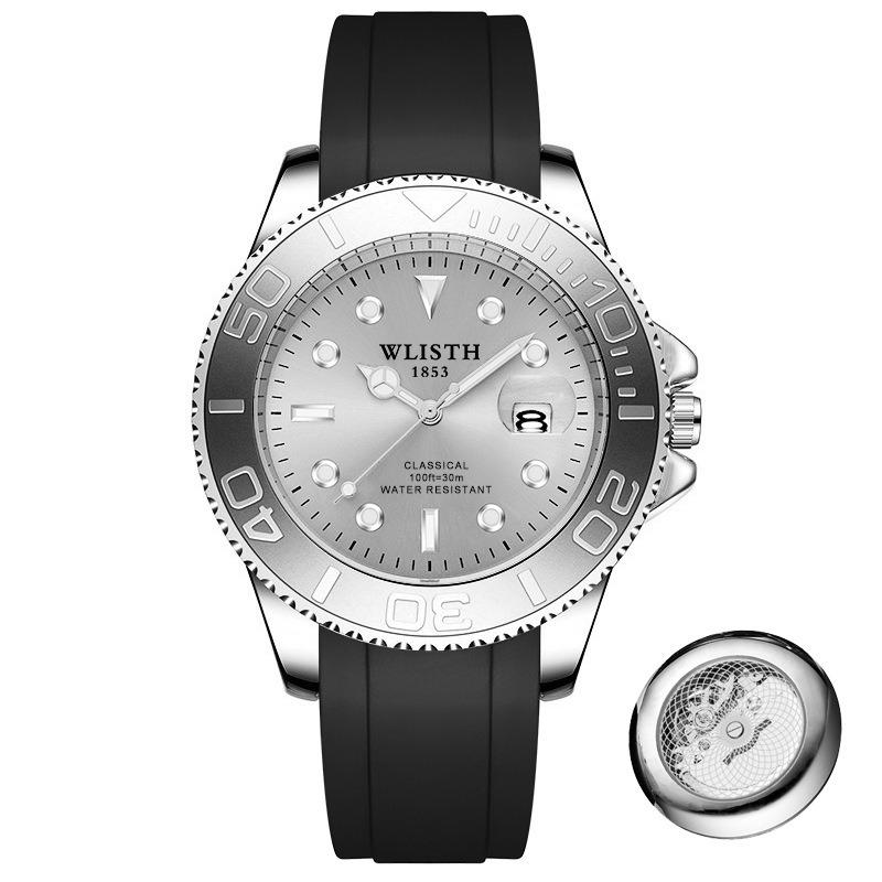 Top Brand Explosions Men's Watch Calendar Hollow Bottom Quartz Luminous Watch