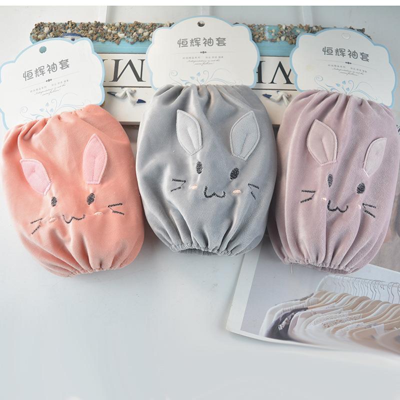 Neue Winter-Kurzarm für Damen und Studentinnen, schmutzabweisende Büro- und Heimärmel für Katzen, Modeärmel