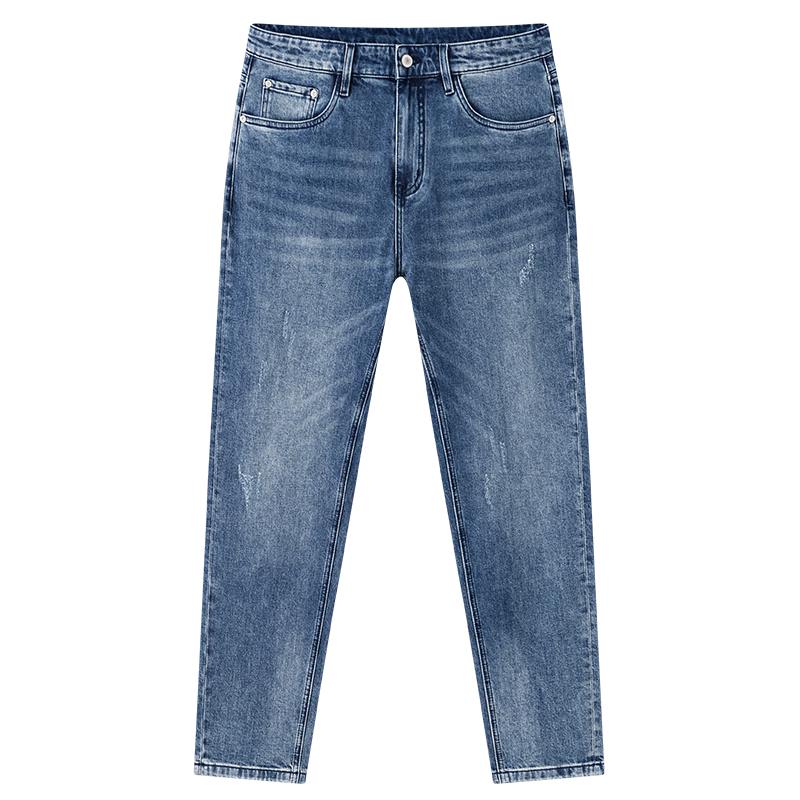 

NVG·YOUNG Мужские зауженные повседневные джинсы из денима 33