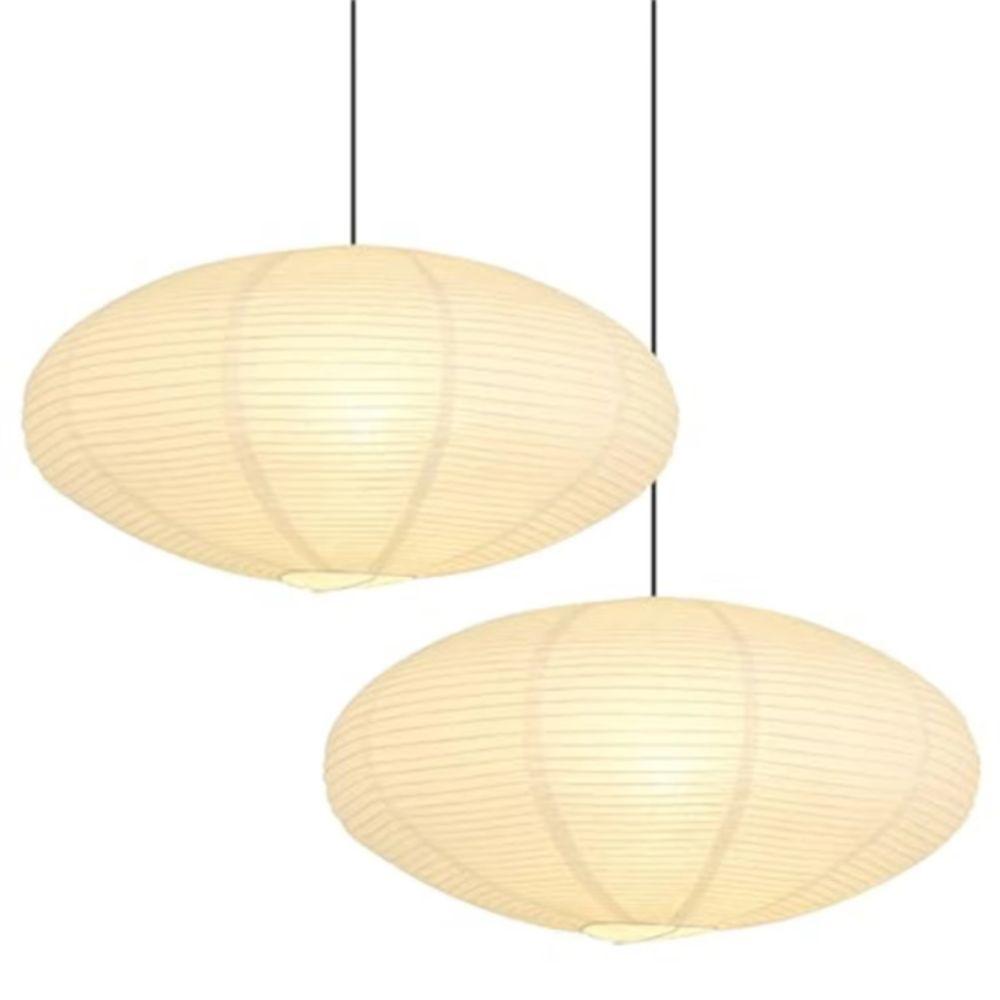 Oval Shape Paper Lamp Flying Saucer Shape Wall Sconce Light Fixture Ball Lampshade  Home Restaurant