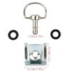 17mm Motorcycle Quick Release Screws 1/4 D-Ring Turn Race Fairing Fasteners Secure Lock for Motorbike Body Panel Fix