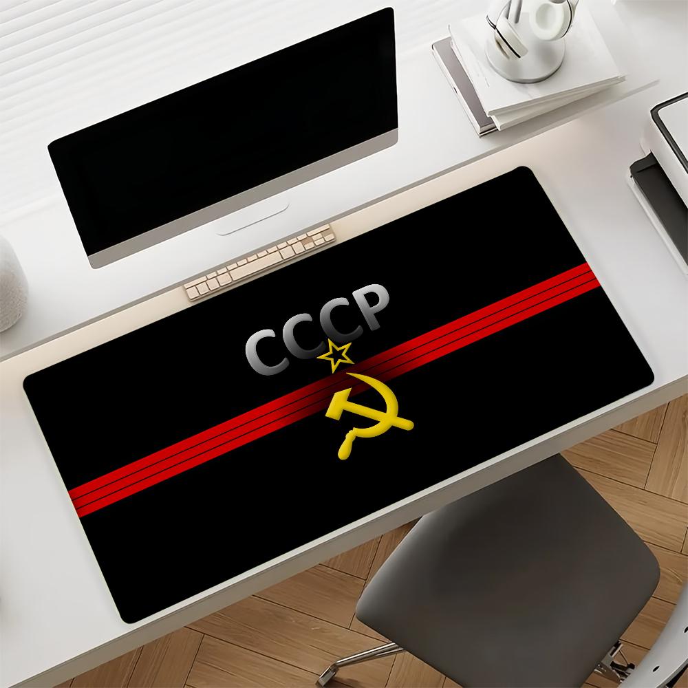 Flag of URSS Mouse Pad Non-slip Rubber Gamer Balance Computer Mat Decoracion Deskmat Laptop Office Large