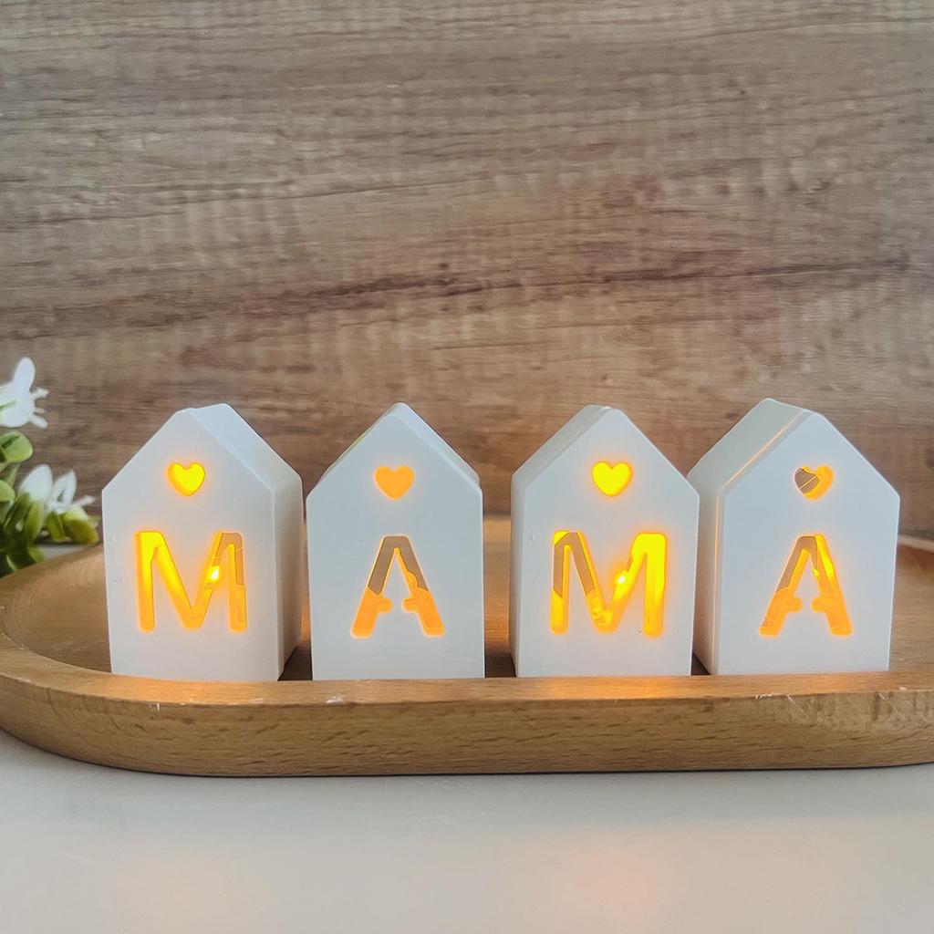 Pack of 2 Silicone House Molds Resin Crafting Moulds Ornament Molds Silicone Texture Suitable for Home Decorating