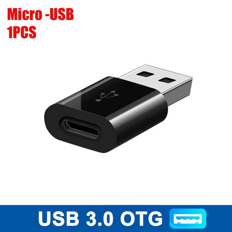 USB 3.0 To USBC Micro Adapter High-Speed USB TypeC Female To USB Type A Male Fast Charging Data OTG Adapter for Phone Converter 3