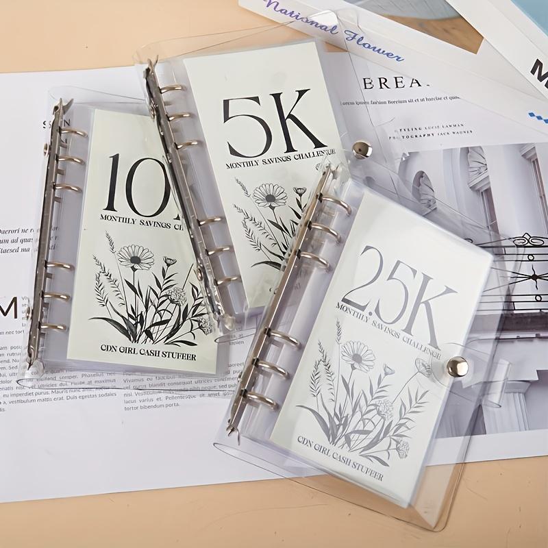 12-Month Money Saving Challenge Binder Set with Cash Envelopes, Easy and Funny Way To Save 2.5K/5K/10K Savings Goals- Great Gift