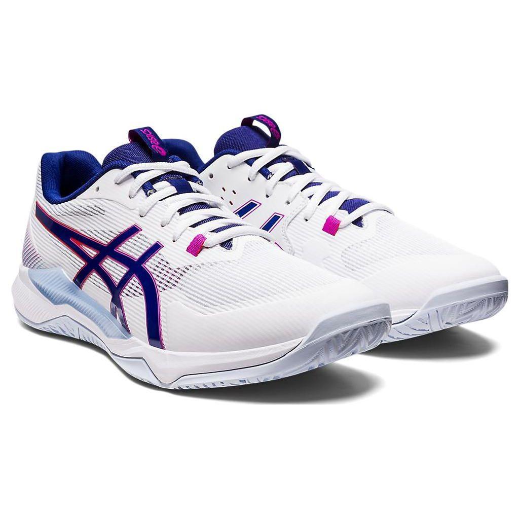 Asics Gel Tactic White Dive Blue Unisex Sneakers 1073A051-103