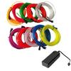 WAK1  1M/3M/5M/10M Flexible Neon Light EL Wire Led Neon Dance Party Atmosphere Decor Lamp RopeTube Waterproof Multicolor Led Strip