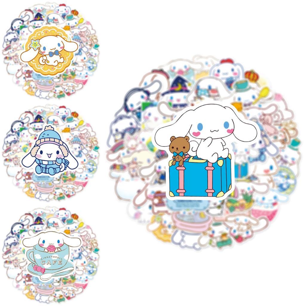 50 Stück Cinnamoroll Aufkleber Wasserdicht Wiederverwendbar Deko Laptop Graffiti DIY Geschenk