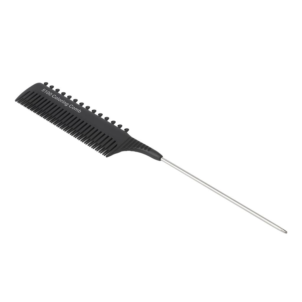 Highlighting Clip Comb Teasing Foiling Salon Straightening Hair Clip Styling Weaving Rat Tail Parting Combs for Unisex