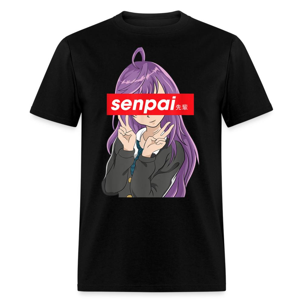 

Japanese Cute Anime Girl Peace Shirt - Gift Notice Me Senpai T-Shirt L
