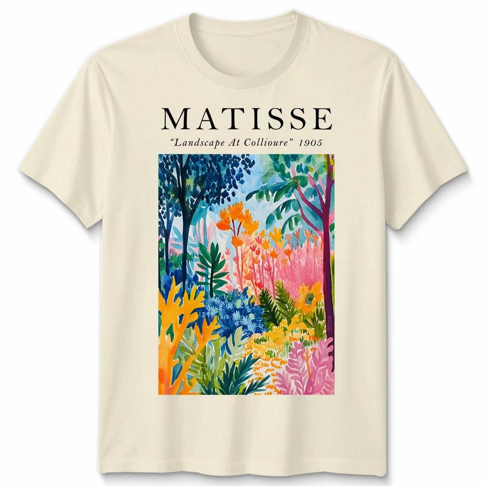 Henri Matisse Unisex T-Shirt Landschaft bei Collioure Kunst Meme Lustiger Stil Geschenk