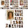 Katzen-Weihnachtsbaumschmuck Set mit 24 Acryl Versteckte Überraschung Weihnachtsdekorationen