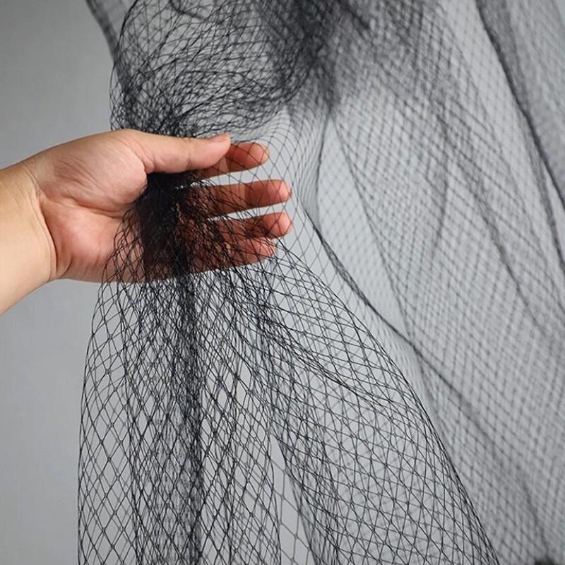 Hard Mesh Fabric Hollow Out Mesh Veil Styling Design Sewings Cloth Bridal Headdress Wedding Decoration DIY Materials