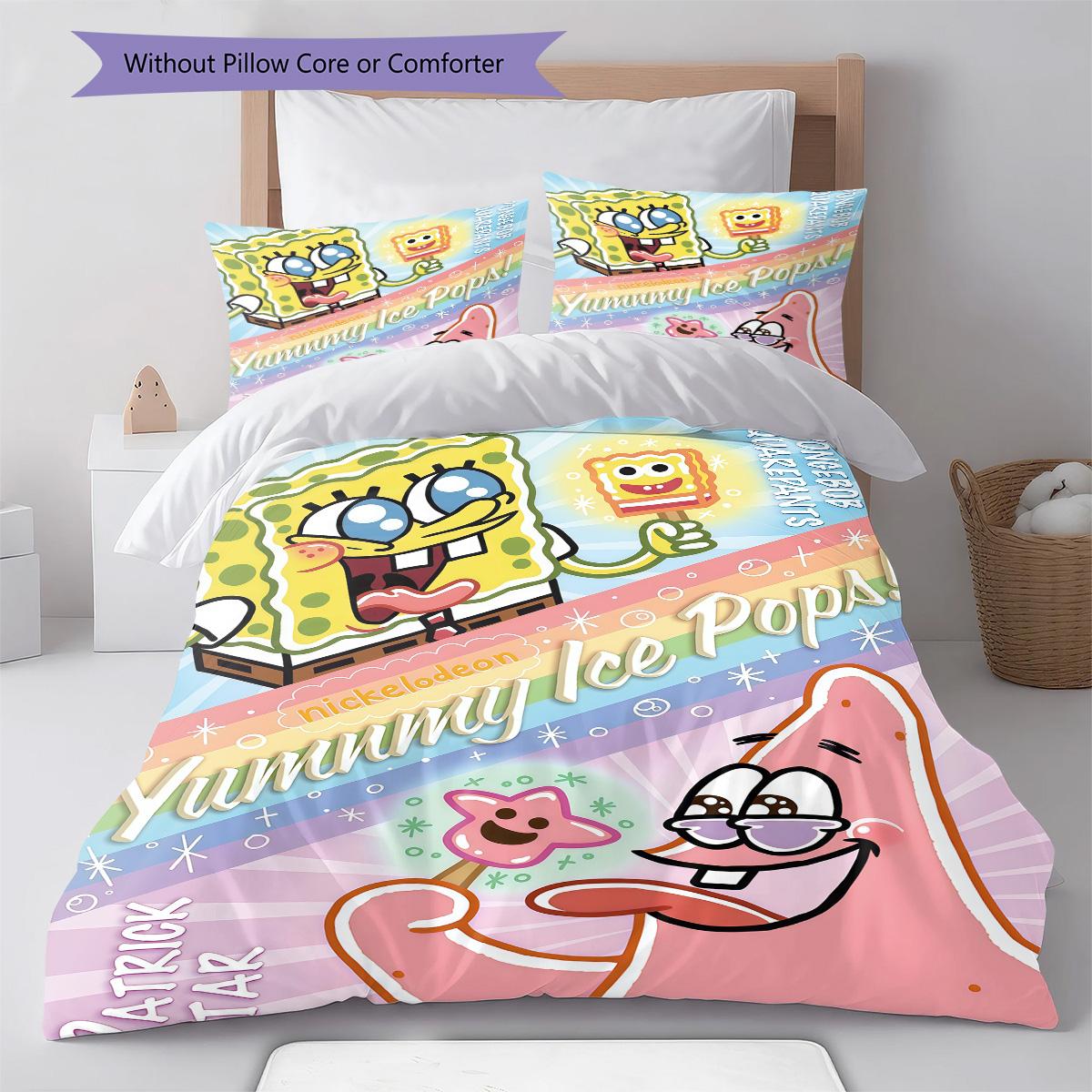 

Classic Anime RugPattern Bedding Quilt Set Quilt Cover Pillowcase Home Decoration Birthday Gift (1 * duvet cover + 2 * pillowcase, without core) 135x200cm