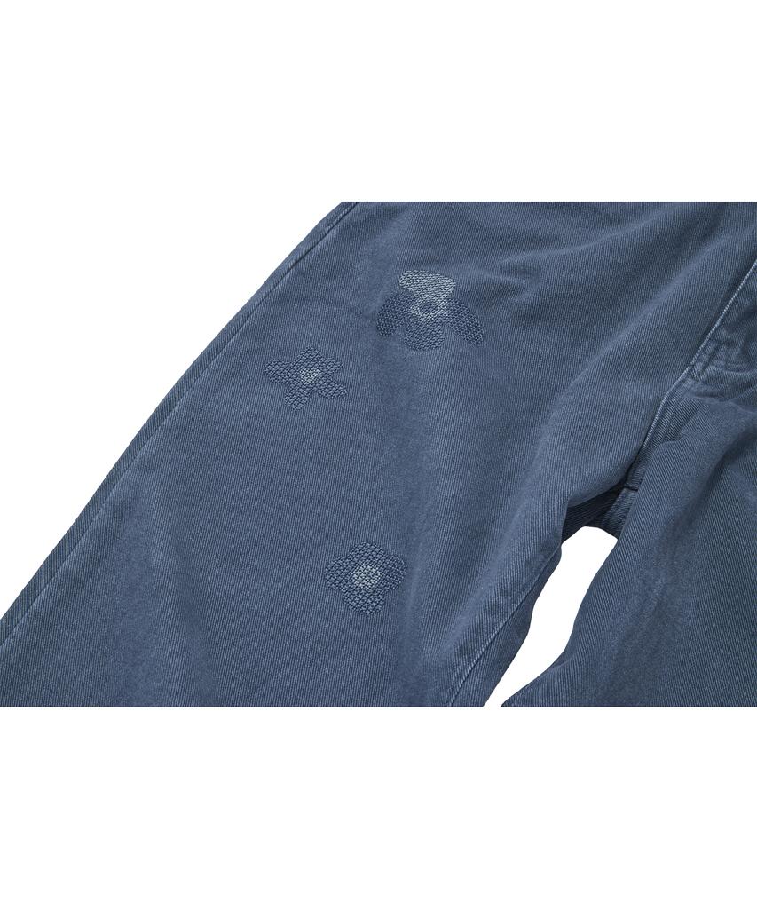 Kkotte Pixie Garden Garment Washed Pants (Blue)