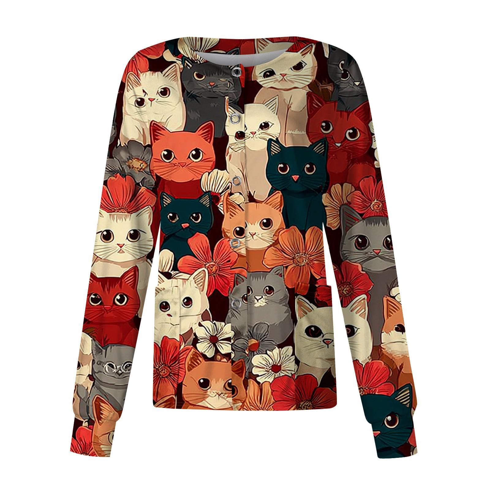 

Женский повседневный кардиган с длинными рукавами на одной пуговице, защитный костюм с животным принтом XL жёлтый