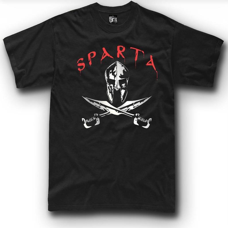 

Sparta T-shirt Molon Labe Leonidas Greek Warrior Tshirt or Sweatshirt round neck Men Women Streetwear Tees Short Sleeve - Men... 5XL