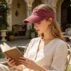 Yousheng Empty Top Baseball Cap, Retro Washed Style UV Protection Hat with Extended Curved Brim, Summer Hat for Travel Hiking Outdoor Sports