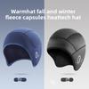 Outdoor Winter and Autumn Cycling Warm Cap with Fleece Ski Mask for Ears, Cold Protection Helmet Inner Lining Head Cover, Casual Hat